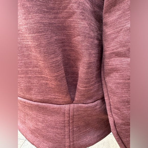Athleta Sweatshirt Mahogany Heather Altitude Half Zip Polartec Womens Medium - Picture 14 of 14